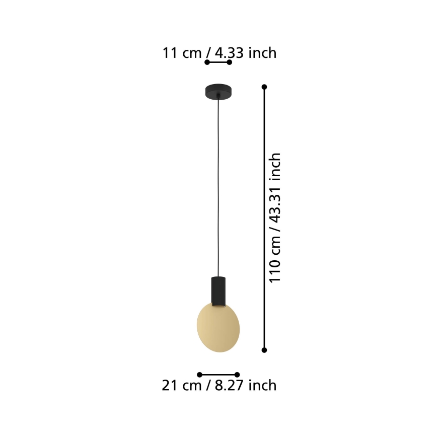 Eglo - LED Luster na sajli 1xGU10/4,5W/230V 3000K