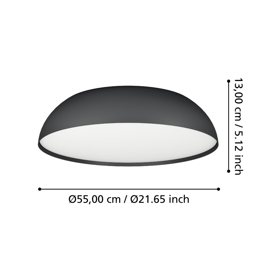 Eglo - LED RGBW Prigušiva stropna svjetiljka 3xLED/11W/230V 2700-6500K pr. 55 cm