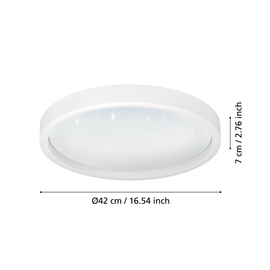 Eglo - LED RGBW Prigušiva stropna svjetiljka LED/17,8W/230V 24700-6500K