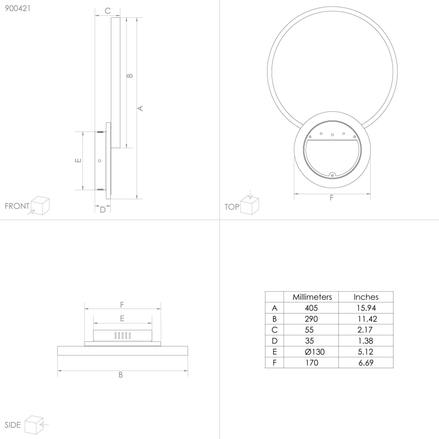 Eglo - LED Prigušiva stropna svjetiljka LED/15W/230V crna + daljinski upravljač