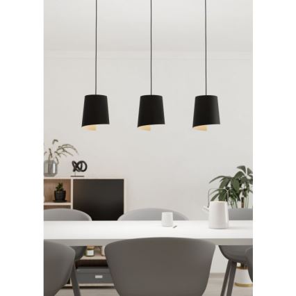 Eglo - Luster na sajli 3xE27/40W/230V