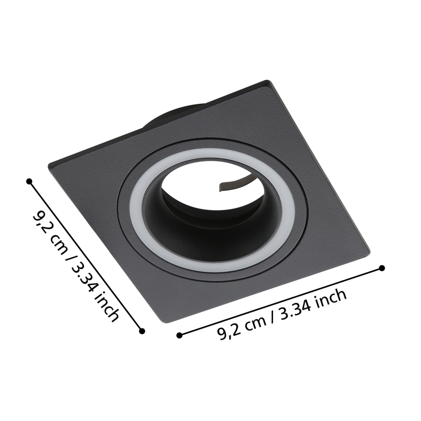 Eglo - Ugradbena svjetiljka 1xGU10/35W/230V antracit