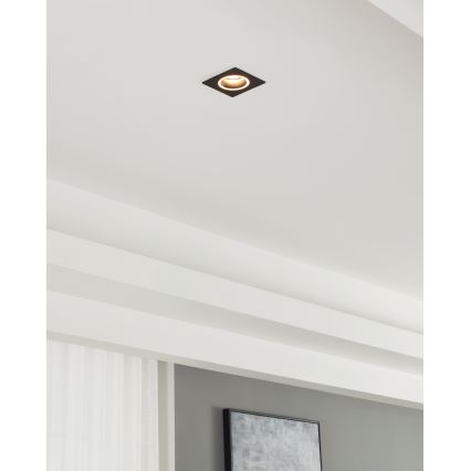 Eglo - Ugradbena svjetiljka 1xGU10/35W/230V antracit