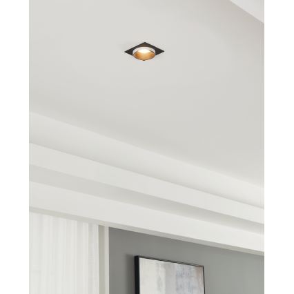 Eglo - Ugradbena svjetiljka 1xGU10/35W/230V crna