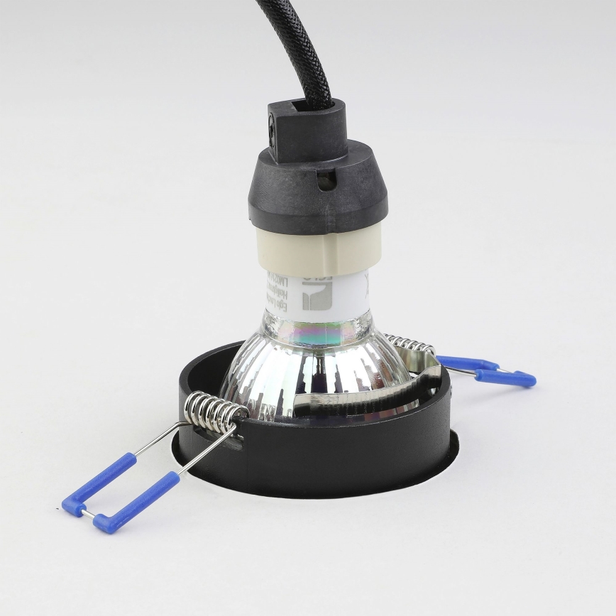 Eglo - Ugradbena svjetiljka 1xGU10/35W/230V crna
