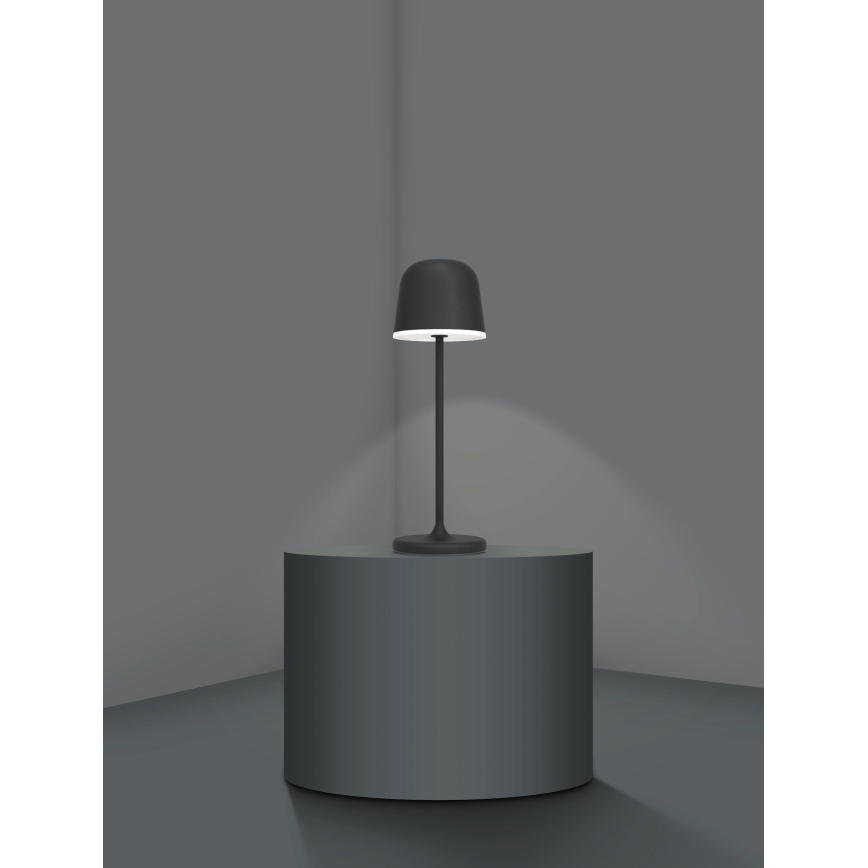 Eglo - LED Prigušiva vanjska punjiva lampa LED/2,2W/5V 1800 mAh crna IP54