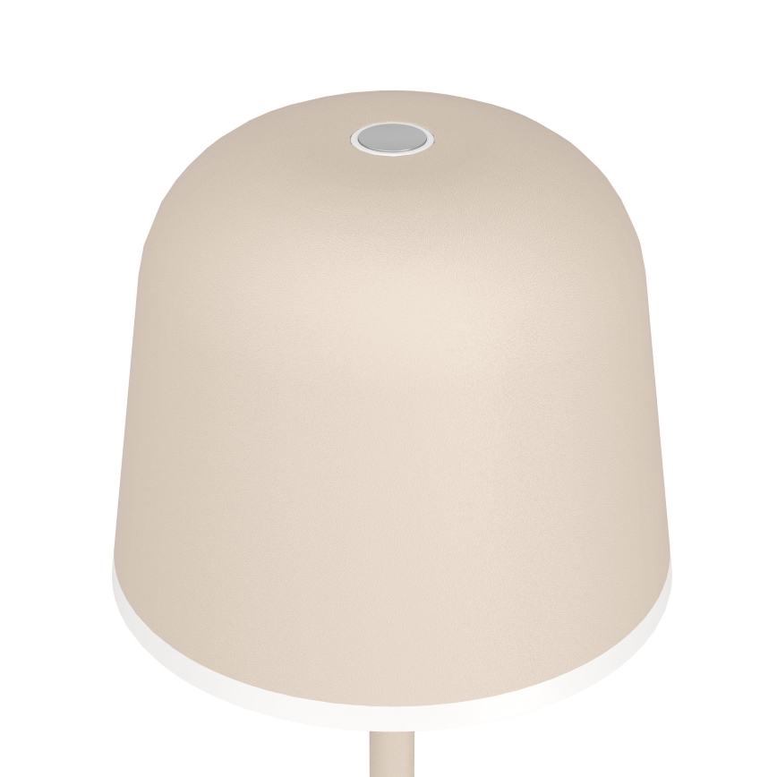 Eglo - LED Prigušiva vanjska punjiva lampa LED/2,2W/5V 1800 mAh bež IP54