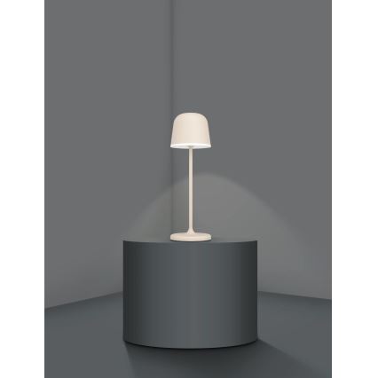 Eglo - LED Prigušiva vanjska punjiva lampa LED/2,2W/5V 1800 mAh bež IP54