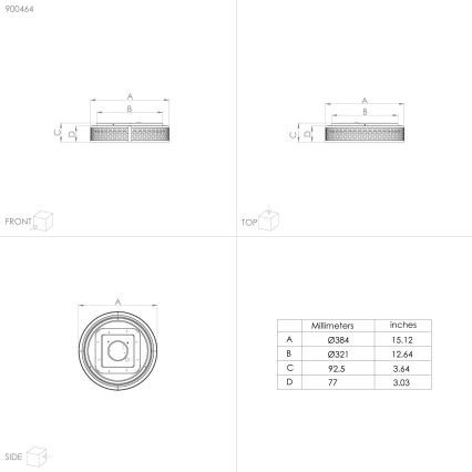 Eglo - LED Stropna svjetiljka LED/24W/230V