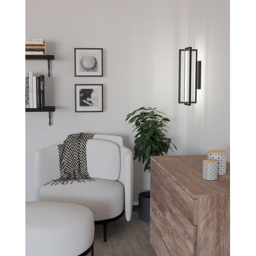 Eglo - LED Prigušiva zidna svjetiljka LED/15,5W/230V + daljinski upravljač