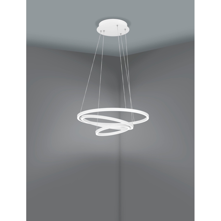 Eglo - LED Prigušivi luster na sajli LED/43,2W/230V bijela
