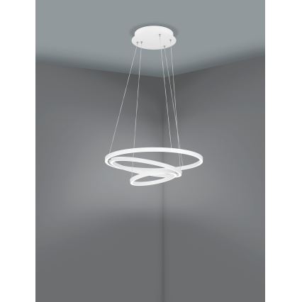 Eglo - LED prigušivački luster na užetu LED/43,2W/230V bijela