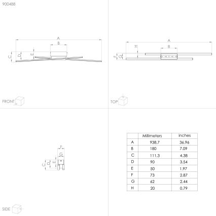 Eglo - LED Prigušiva stropna svjetiljka 2xLED/13W/230V