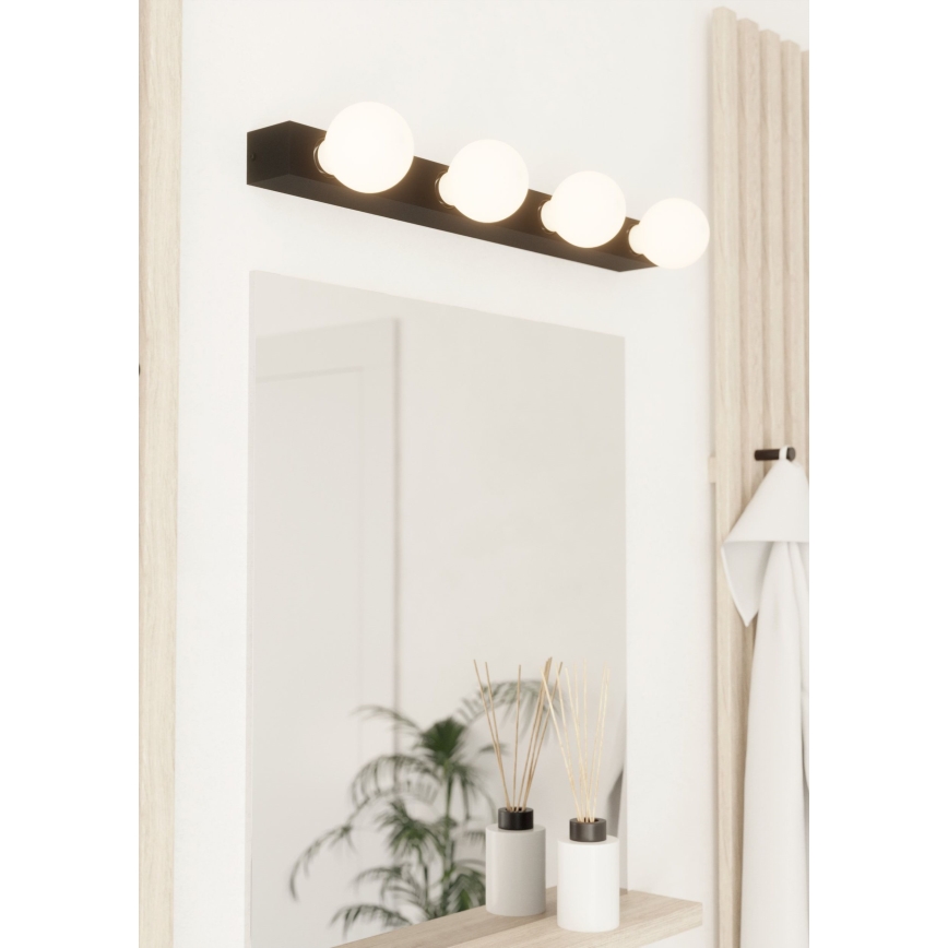 Eglo - Zidna svjetiljka 4xE27/40W/230V crna