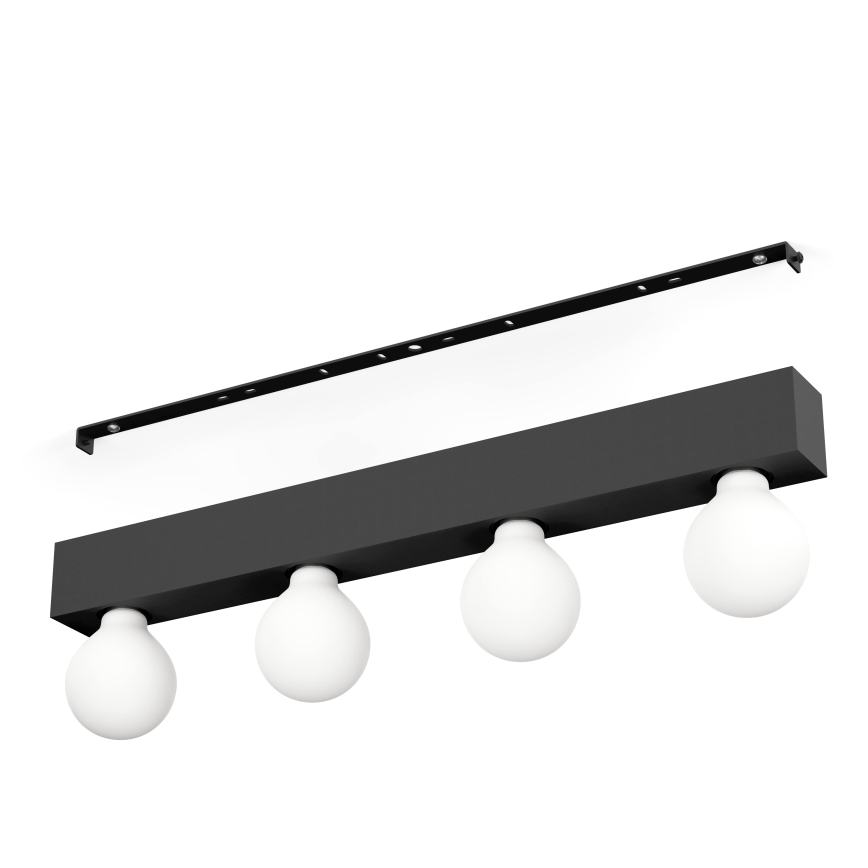 Eglo - Zidna svjetiljka 4xE27/40W/230V crna