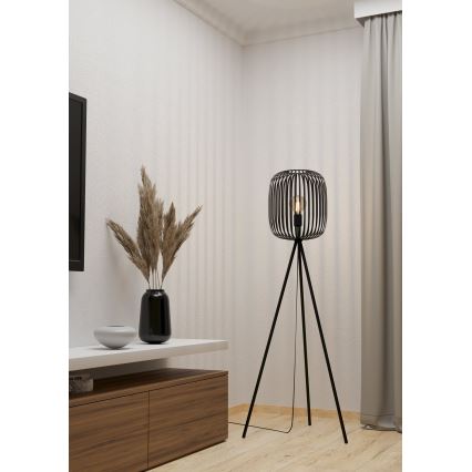 Eglo - Podna lampa 1xE27/40W/230V crna