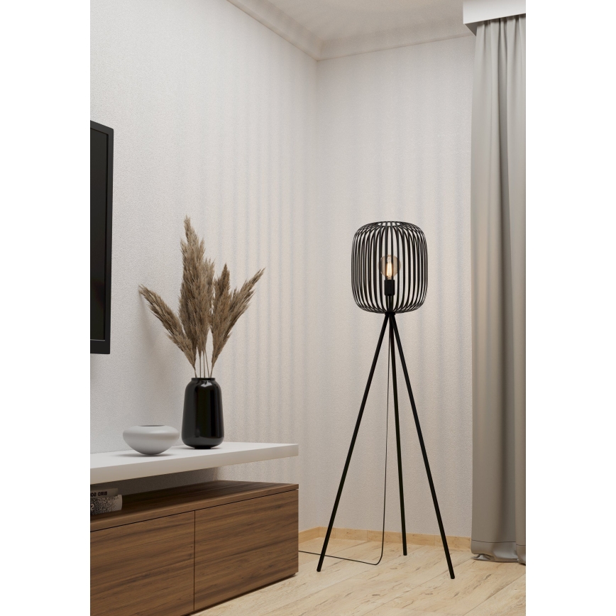 Eglo - Podna lampa 1xE27/40W/230V crna