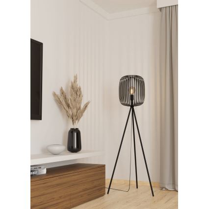 Eglo - Podna lampa 1xE27/40W/230V crna