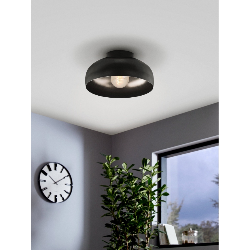 Eglo - Stropna svjetiljka 1xE27/40W/230V crna