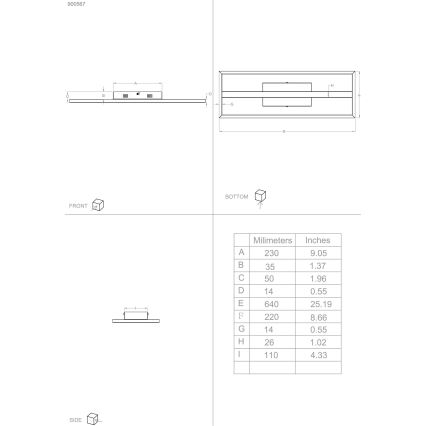 Eglo - LED RGBW Prigušiva stropna svjetiljka LED/21W/230V 3000-6500K
