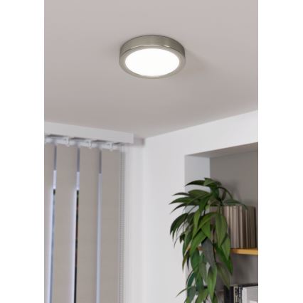 Eglo - LED Prigušiva stropna svjetiljka LED/11W/230V mat krom