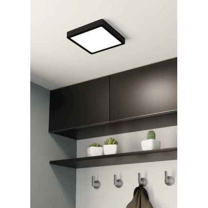 Eglo - LED Prigušiva stropna svjetiljka LED/17W/230V crna