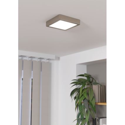 Eglo - LED Prigušiva stropna svjetiljka LED/11W/230V mat krom
