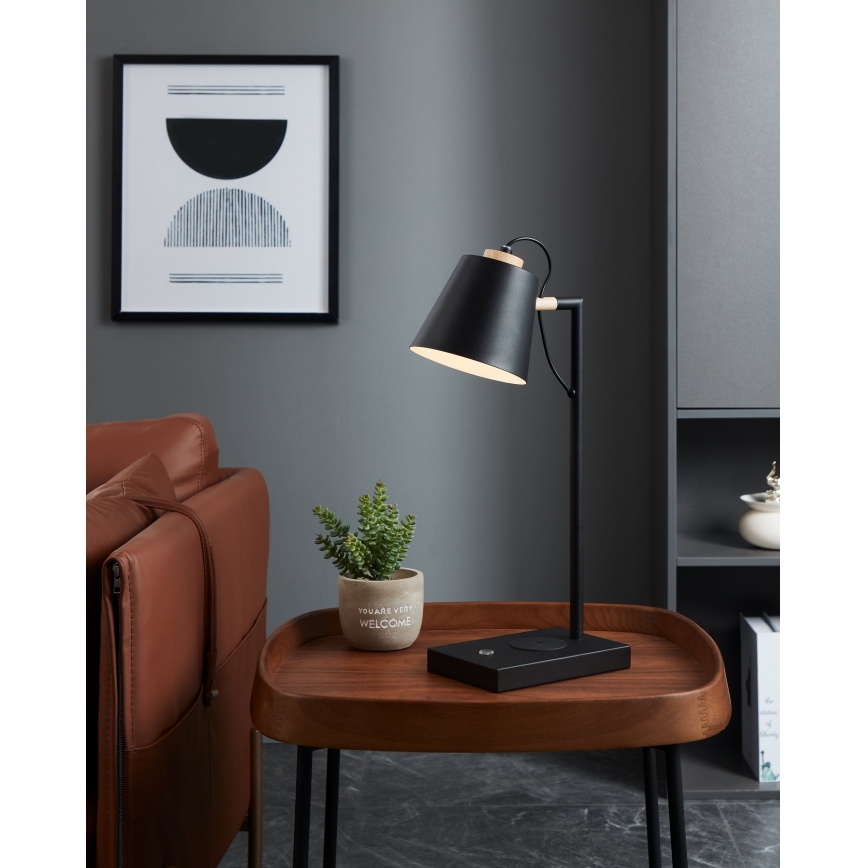 Eglo 900626 - LED prigušiva svjetiljka s bežičnim punjenjem LACEY LED/5,5W/230V