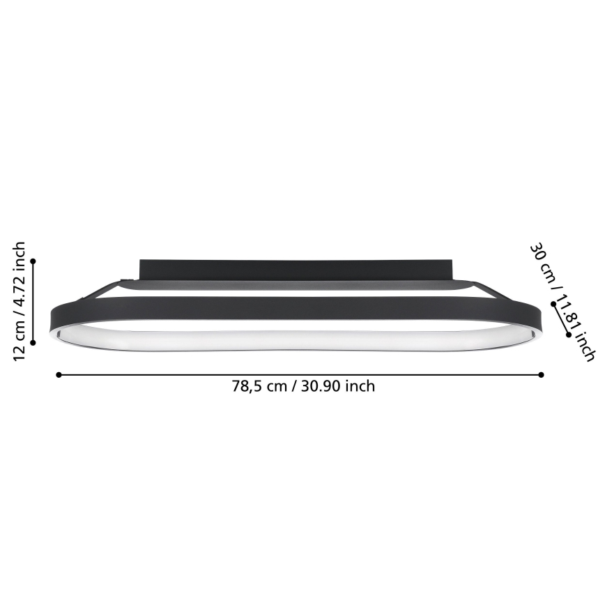 Eglo - LED Prigušiva stropna svjetiljka LED/27W/230V