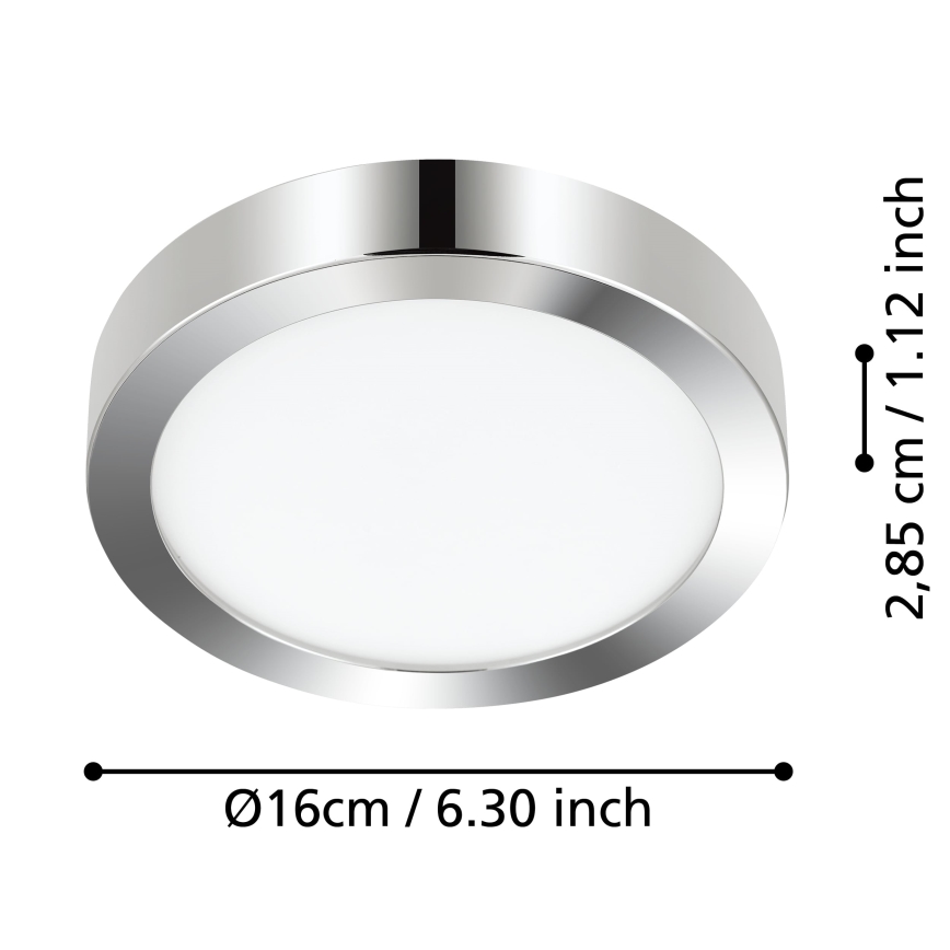Eglo - LED Stropna svjetiljka za kupaonicu LED/11W/230V IP44 sjajni krom
