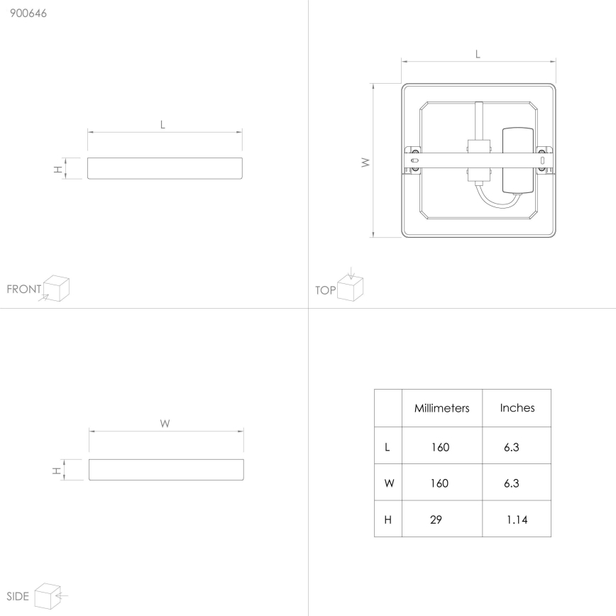 Eglo - LED stropno svjetlo za kupaonicu LED/11W/230V IP44 bijela 16x16 cm