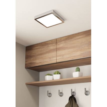 Eglo - LED Stropna svjetiljka za kupaonicu LED/17W/230V IP44 sjajni krom