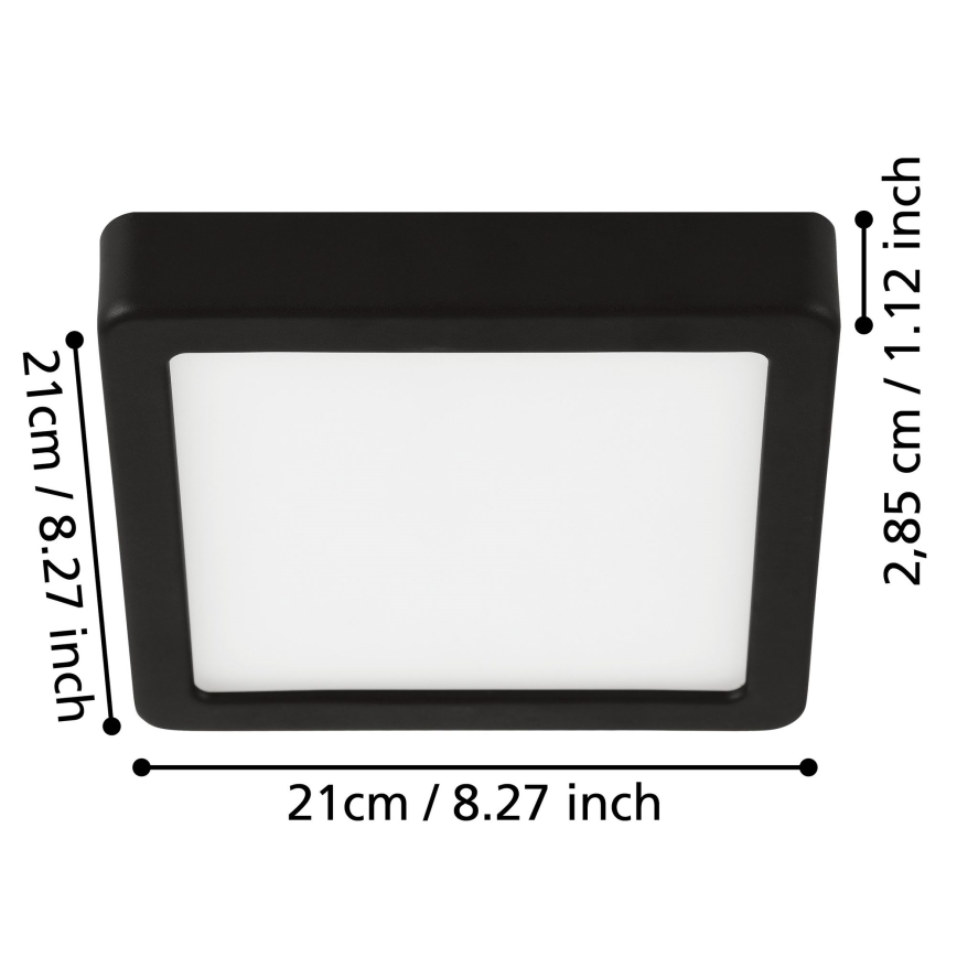 Eglo - LED Stropna svjetiljka za kupaonicu LED/17W/230V IP44 sjajni krom