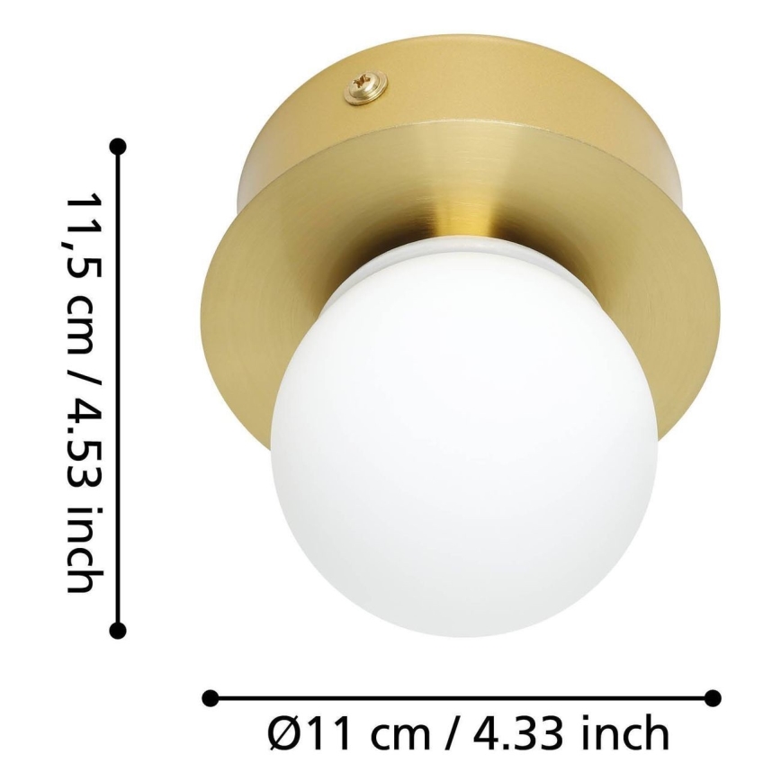 Eglo - LED Stropna svjetiljka za kupaonicu LED/3,3W/230V IP44 zlatna
