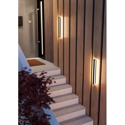 Eglo - LED Vanjska zidna svjetiljka 2xLED/7W/230V 3000K IP55 crna