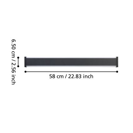 Eglo - LED Vanjska zidna svjetiljka 2xLED/7W/230V 3000K IP55 crna
