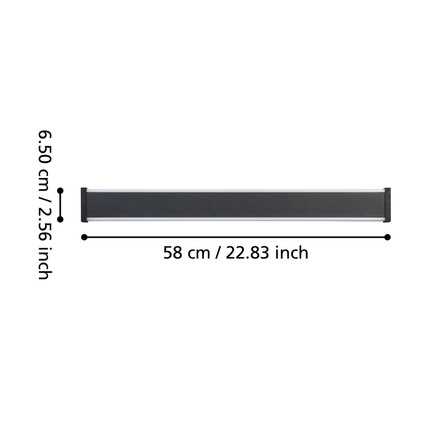 Eglo - LED Vanjska zidna svjetiljka 2xLED/7W/230V 3000K IP55 crna
