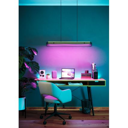 Eglo - LED RGBW prigušivački luster na užetu LED/34W/230V 2700-6500K