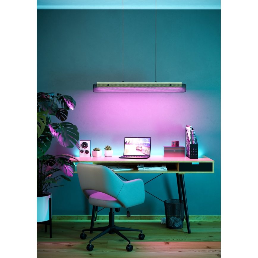 Eglo - LED RGBW prigušivački luster na užetu LED/34W/230V 2700-6500K