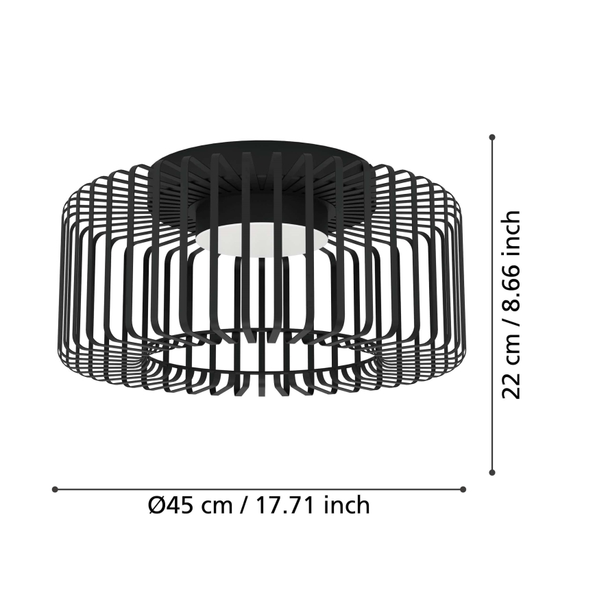 Eglo - LED RGBW Prigušiva stropna svjetiljka LED/22W/230V 2700-6500K
