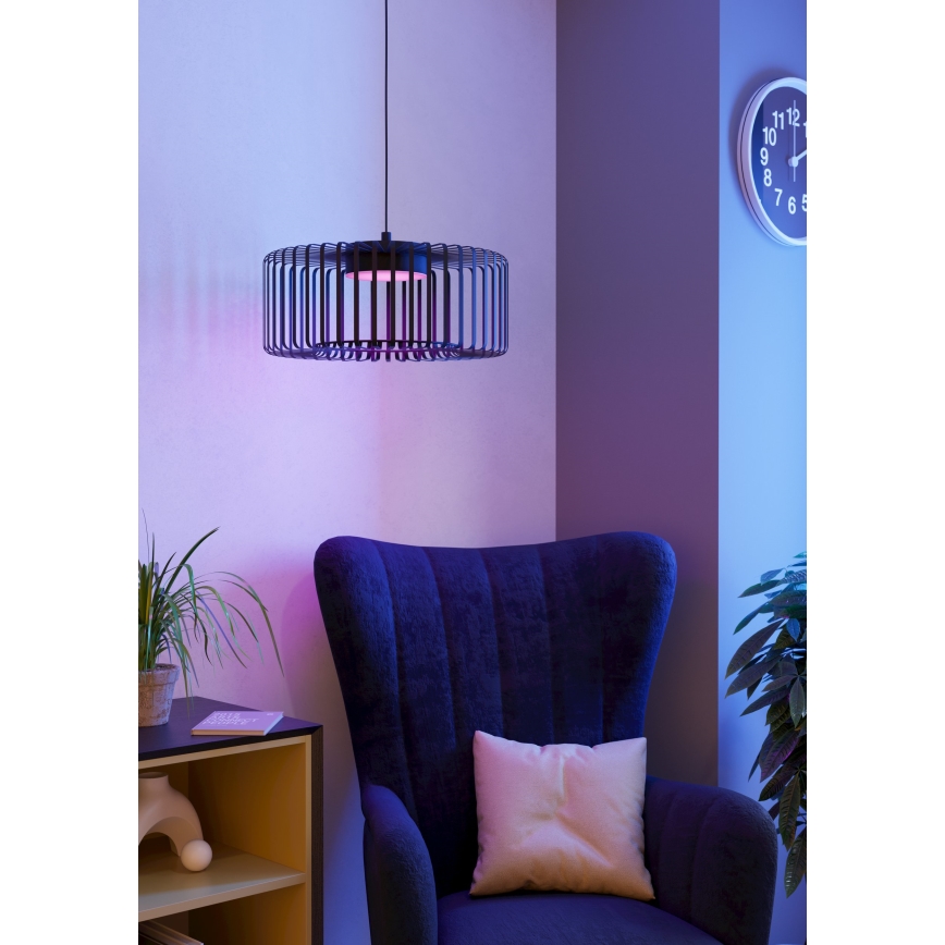 Eglo - LED RGBW prigušivački luster na užetu LED/22W/230V 2700-6500K