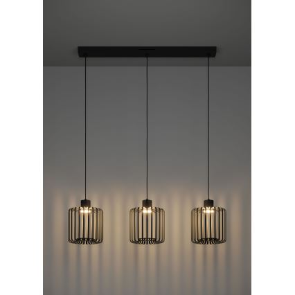 Eglo - LED RGBW prigušivački luster na užetu 3xLED/3,7W/230V 2700-6500K