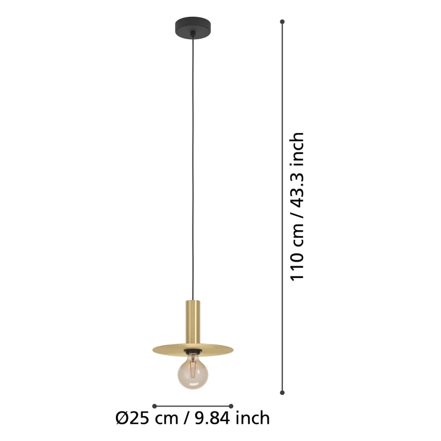 Eglo - Luster na sajli 1xE27/40W/230V
