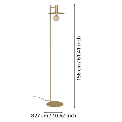 Eglo - Podna lampa 1xE27/40W/230V
