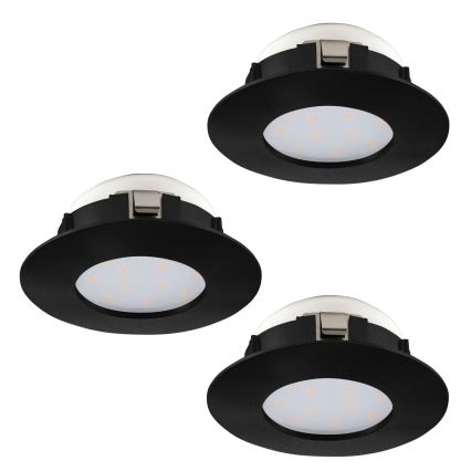 Eglo - SET 3x LED Ugradbena svjetiljka za kupaonicu PINEDA LED/4,9W/230V IP44