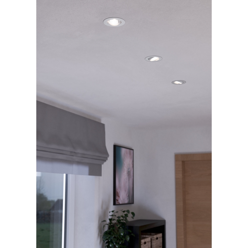 Eglo - SET 3xLED Prigušiva svjetiljka 3xLED/6W/230V bijela