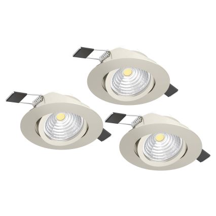 Eglo - SET 3xLED Prigušiva svjetiljka 3xLED/6W/230V krom