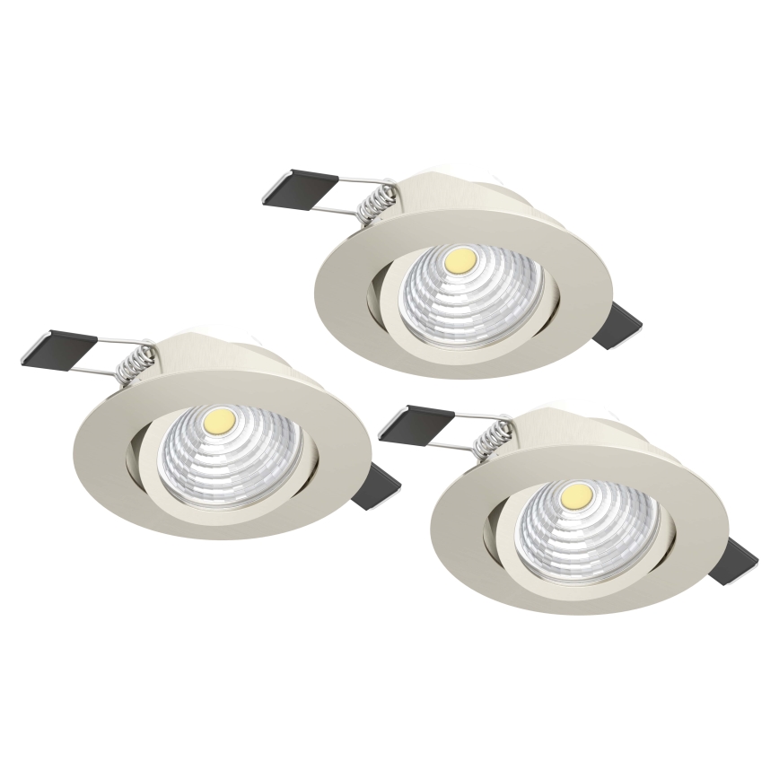 Eglo - SET 3xLED Prigušiva svjetiljka 3xLED/6W/230V mat krom