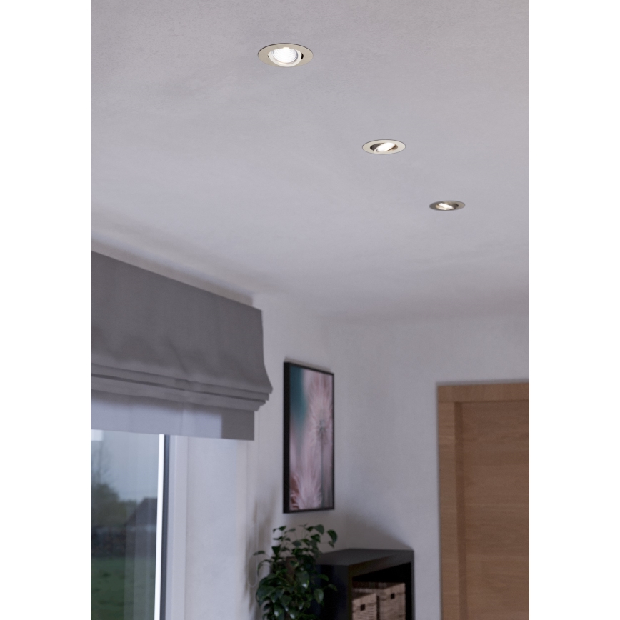 Eglo - SET 3xLED Prigušiva svjetiljka 3xLED/6W/230V mat krom
