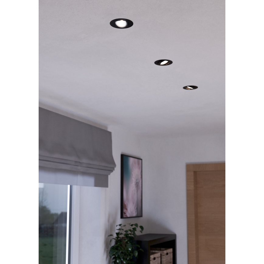 Eglo - SET 3x LED Prigušiva ugradbena svjetiljka SALICETO LED/6W/230V